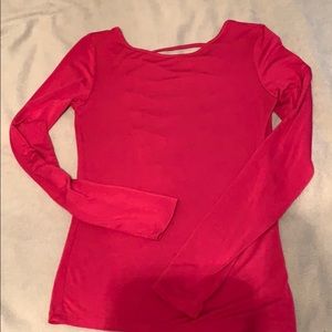 Aeropostale Open Back Long Sleeve Tee